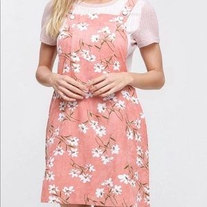 Pink corduroy dress